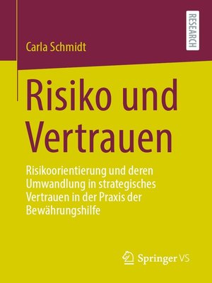 cover image of Risiko und Vertrauen